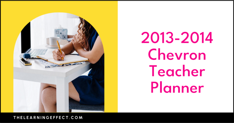 2013-2014 Chevron Teacher Planner