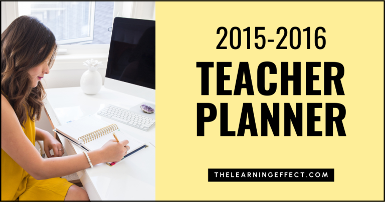 2015-2016 Teacher Planner