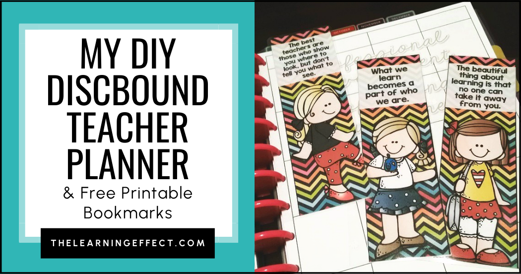 Teacher planners and free bookmarks