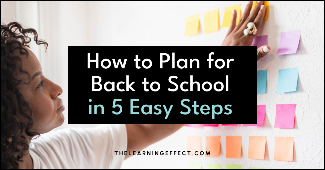 How to plan for back to school in 5 easy steps