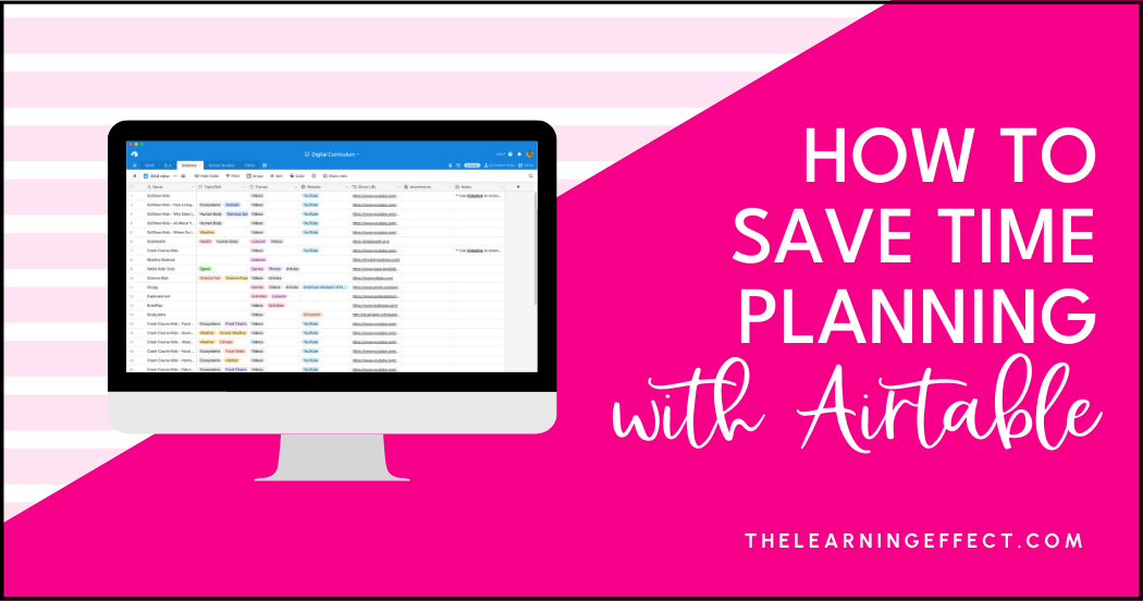 How to save time planning with airtable