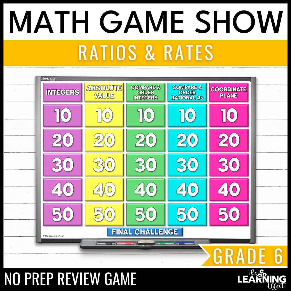 Ratios and rates game show