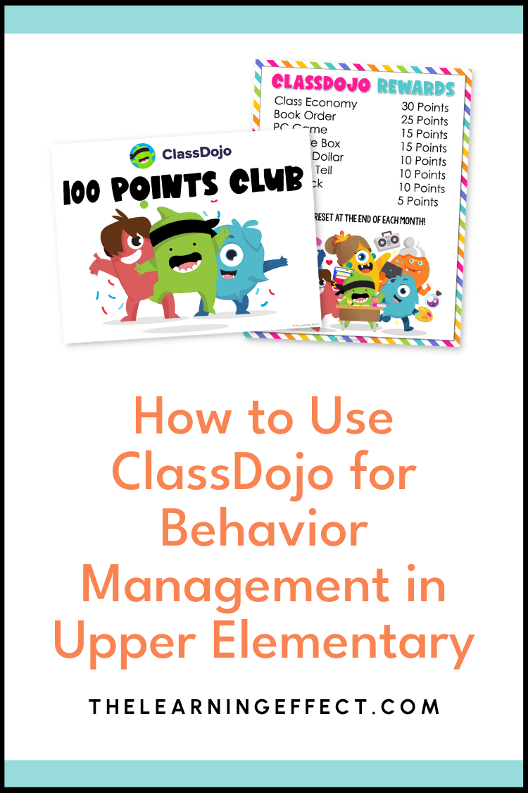 Class dojo for upper elementary pin