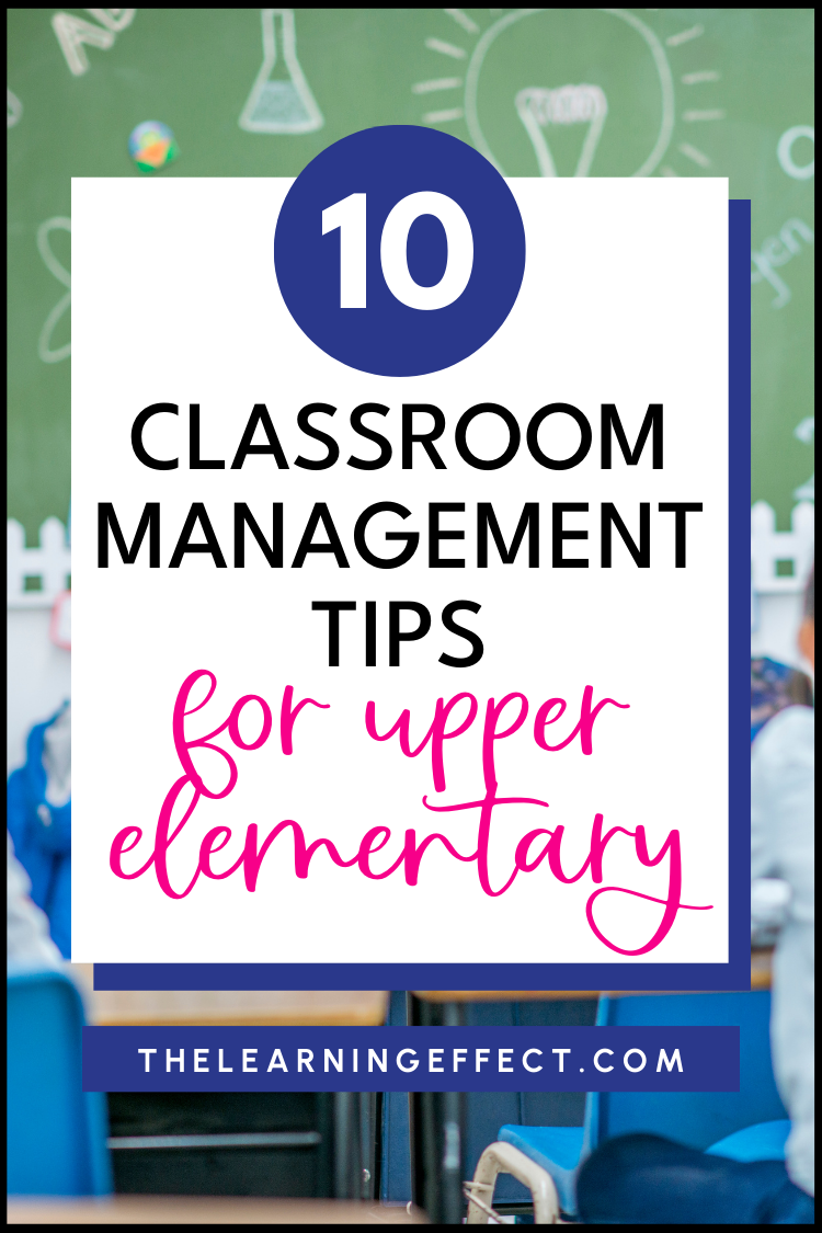 Classroom management tips pin