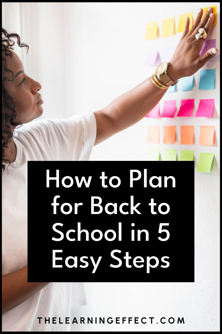 How to plan for back to school in 5 easy steps