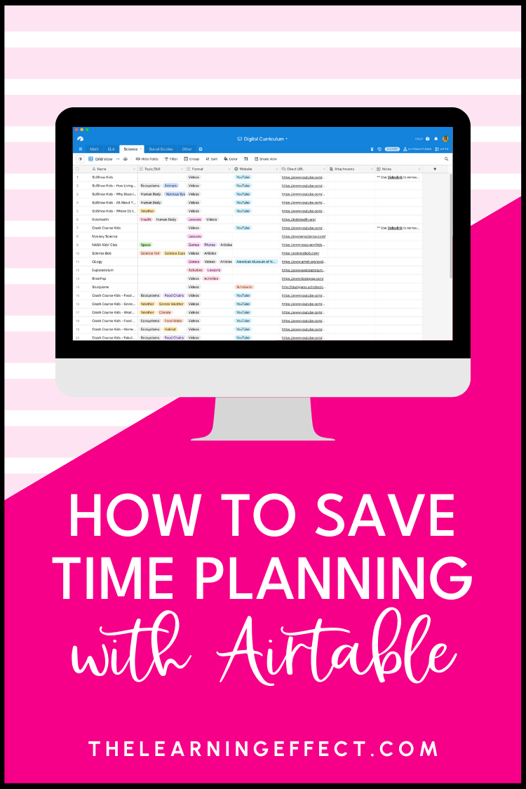 How to save time planning with airtable