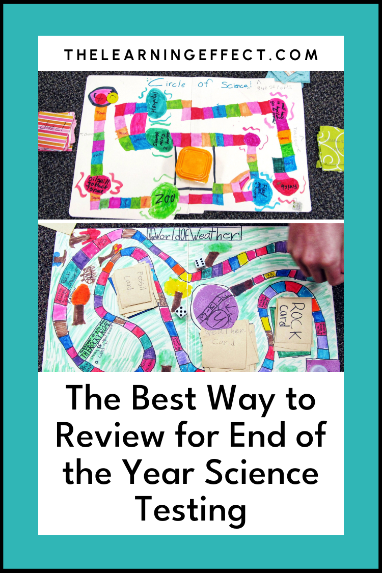 Science board games for test prep: engaging review activity for upper elementary