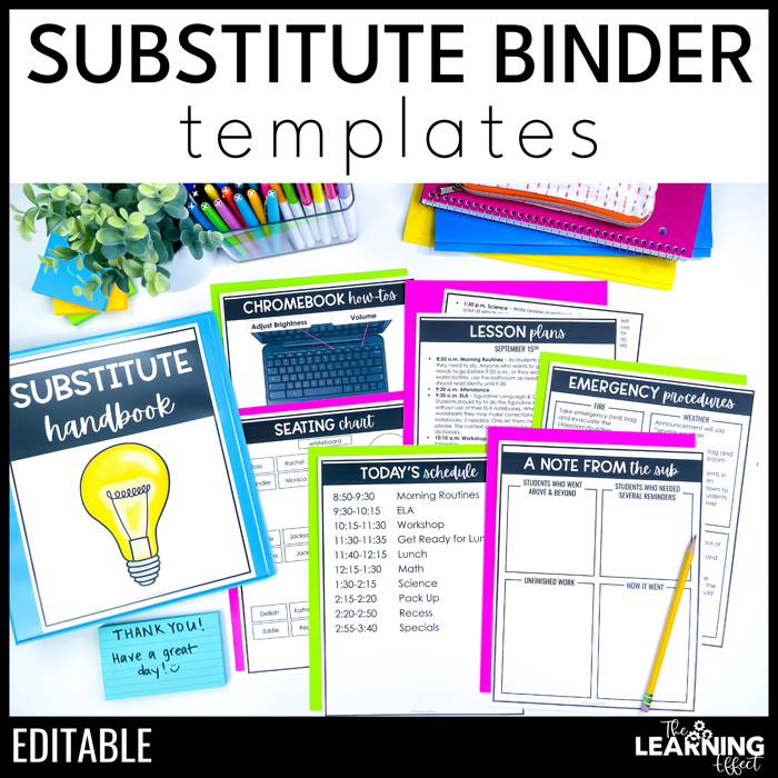 Substitute binder templates