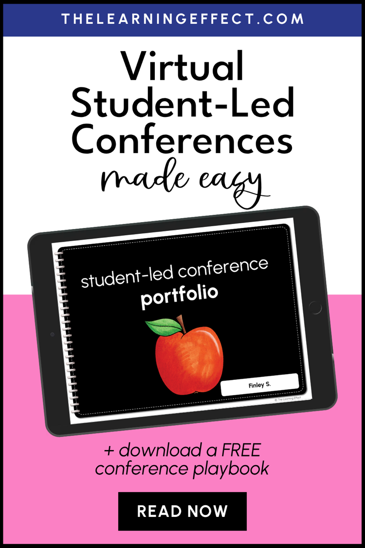 Virtual student led conferences pin