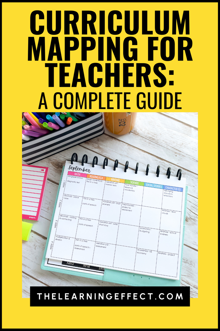 Curriculum mapping for teachers: a complete guide