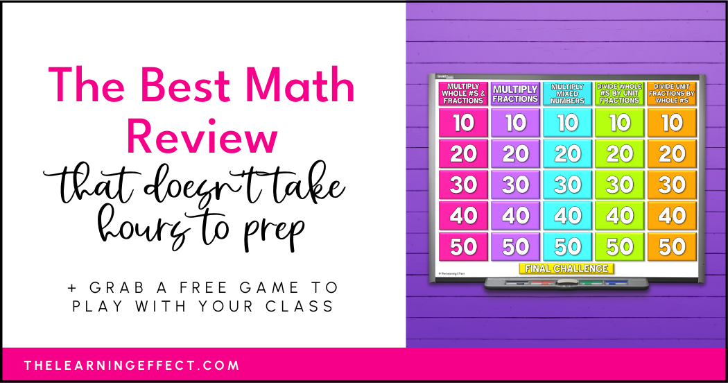 Best math review no prep header