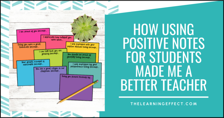 How Using Positive Notes for Students Made Me a Better Teacher