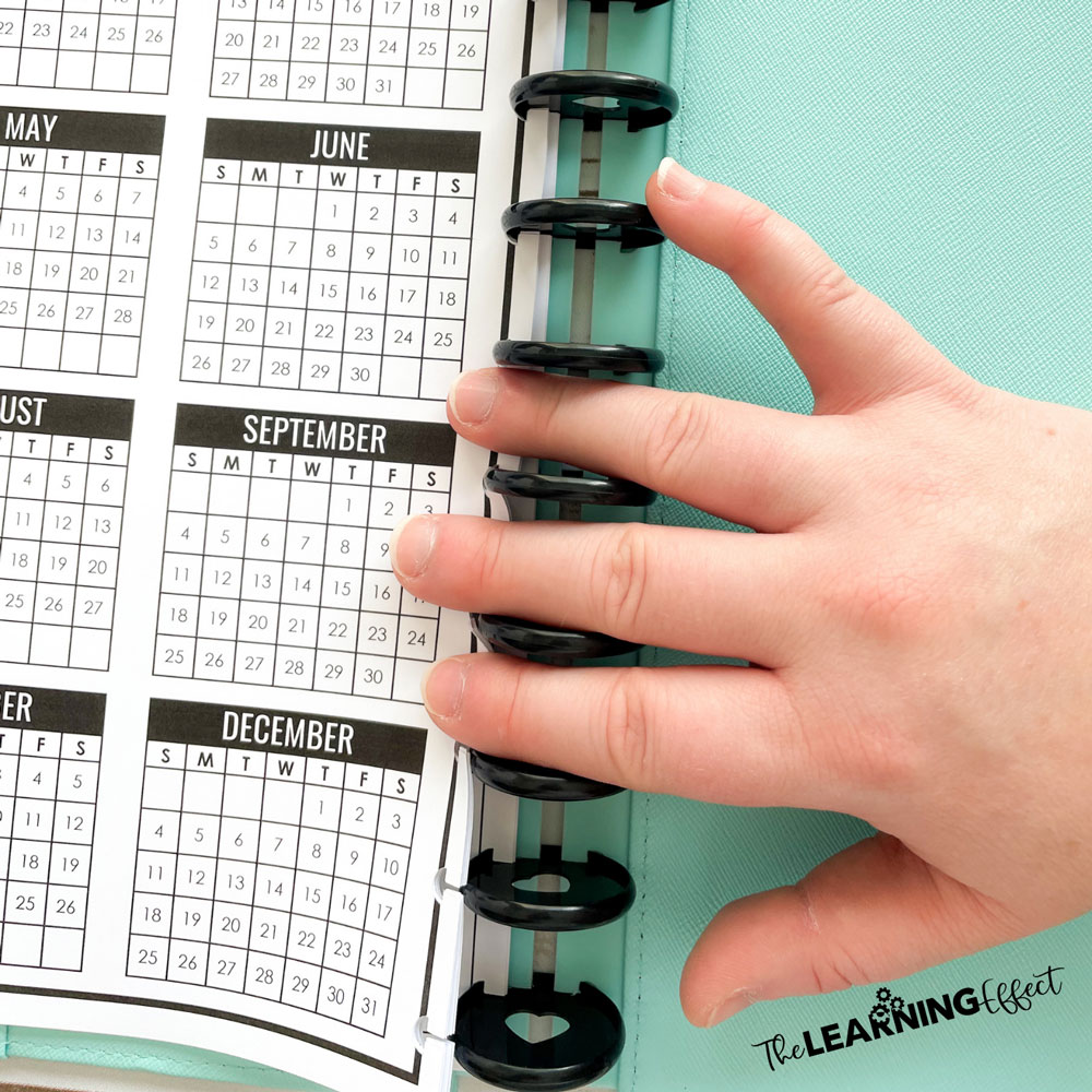 assembling a discbound planner