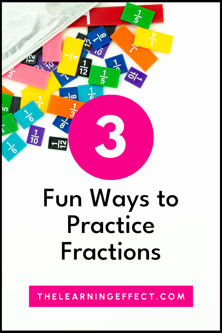 3 fun ways to practice fractions