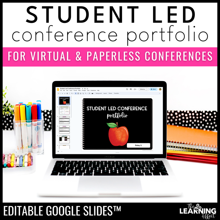 Student led conference digital portfolio