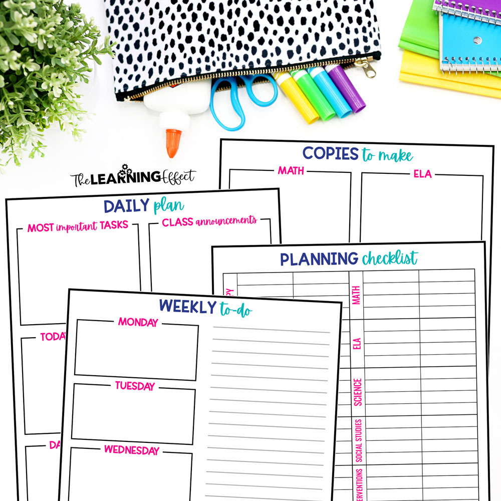 Teacher to do lists