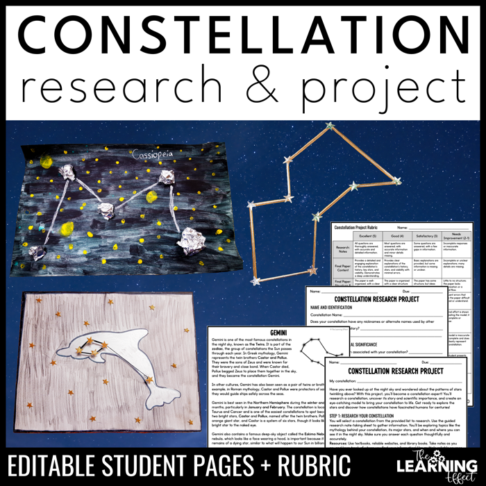 Star and constellation research project