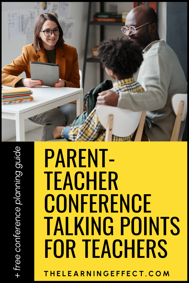 Parent-teacher conference talking points for teachers
