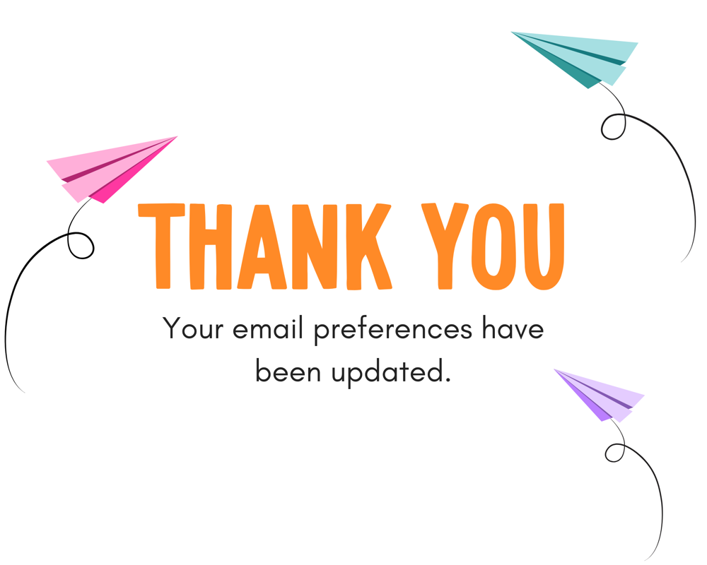 Thank you. Your email preferences have been updated.