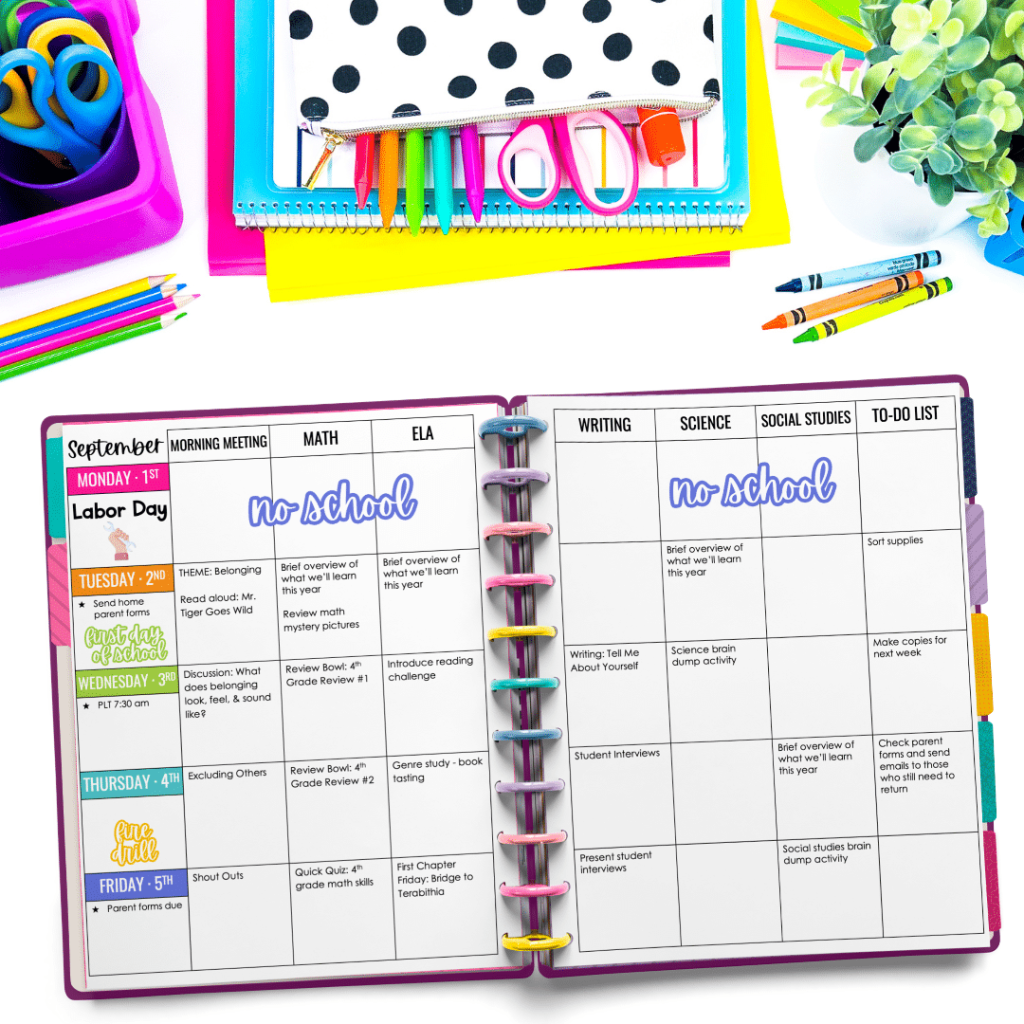 Teacher planner