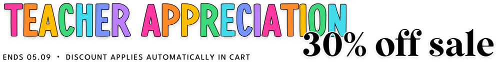 Teacher appreciation sale