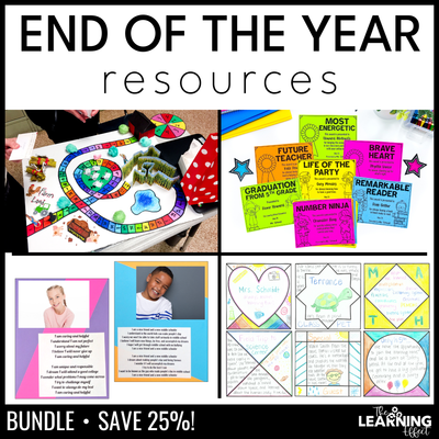 End of the year resources bundle | activities, projects, awards