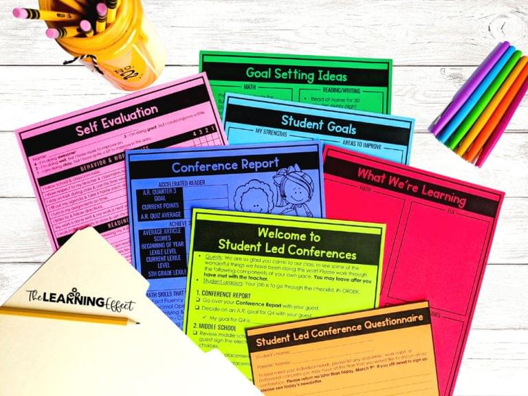 Student led conference forms