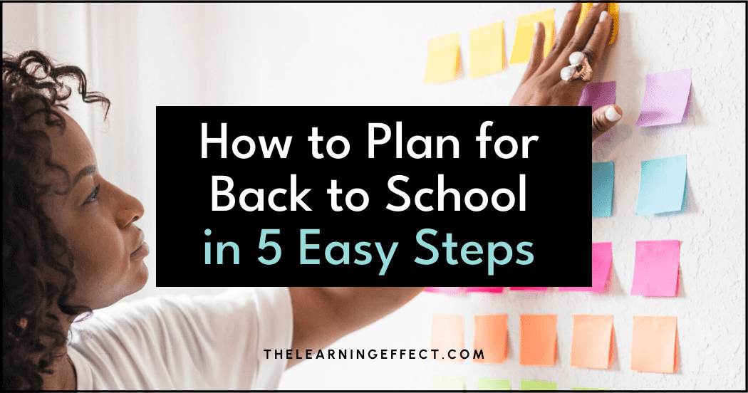 How to plan for back to school in 5 easy steps