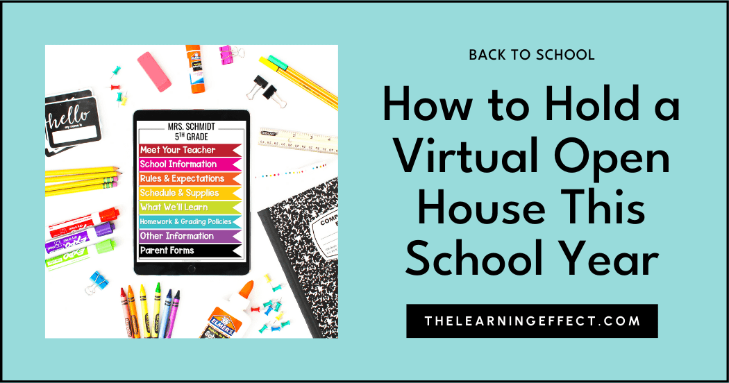 How to hold a virtual open house this school year