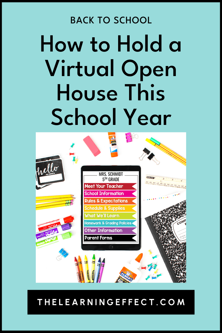 How to hold a virtual open house this school year
