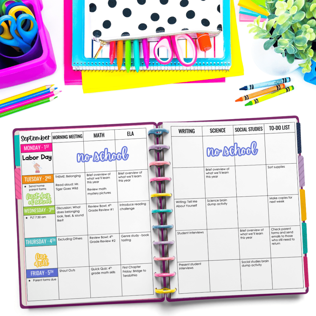 Teacher planner